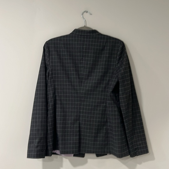 Banana Republic Factory Washable Windowpane Inverted Collar Blazer 8 - Picture 7 of 8